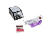 Electric Nail Drill Manicure Pedicure File Acrylic Kit Set Bits Gel Polish 20000RPM black and white