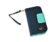 Magnetic Flip Blue PU Wallet Cards Holder Case Cover For Samsung Galaxy S3 i9300