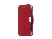 Magnetic Flip PU Leather Hard Skin Ultra Slim Pouch Wallet Case Cover Protective Shell for Apple iPhone 6 Red