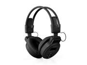Black Mini Sports Headphone Headset MP3 Player Support Micro SD TF FM Radio