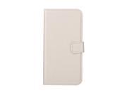Luxury Flip PU Leather Hard Wallet Case Cover Pouch Stand Folded Magnetic Clip for Apple iPhone 6 4.7 Inch White