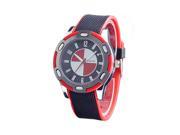 THZY WOMAGE Rubber Unisex Fashion Style Wrist Quartz Watches Red
