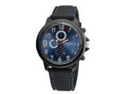 THZY weijieer Military Aviator Army Style Silicone Men Outdoor Watch Blue