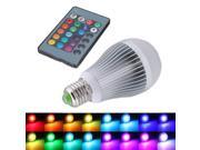 12W E27 16 Color Changing RGB LED Light Lamp Bulb 85 265V IR Remote Control