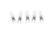 THZY 10 Pcs G9 JCD Type High Voltage Crystal Lamp Beads Halogen Light Bulbs 120V 50W