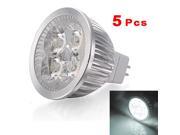 5X MR16 4W 4 LED Day White Spotlight Light Lamp Bulb 12v White light