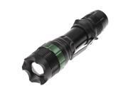 THZY Super Bright Cree T6 LED Flashlight Zoomable Torch 900 Lumens 7W black