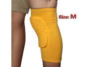Knee Patella Sport Support Guard Pad Protector M Yellow