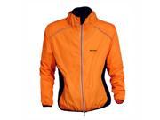 THZY WOLFBIKE Cycling Jersey Bicycle Long Sleeve Wind Coat Orange XXL