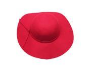 THZY Stylish Kids Girls Retro Felt Bowler Floppy Cap Cloche Hat red