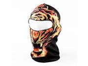 Black Bottom Tiger Pattern 3D Animal Active Outdoor Sports Cycling Motorcycle Masks Ski Hood Hat Veil Balaclava UV Protect Full Face Mask BB37