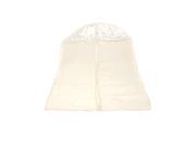 Non woven Fabric Storage Garment Cover Protector Bag with Translucent Top for Suit Dress Clothes Dustproof Medium Size Beige