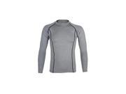 THZY ARSUXEO Cycling Sports Running Fitness Bike Bicycle Baselayer Underwear Long Sleeve Jersey Quick Dry Shirt Men Gray XL