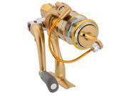 THZY 8 Ball Bearings Left Right Interchangeable Collapsible Handle Fishing Wheel Spinning Reel Gold