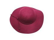 THZY Stylish Kids Girls Retro Felt Bowler Floppy Cap Cloche Hat purple red