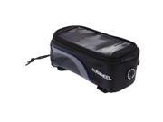 THZY Roswheel Bike Bicycle Frame Front Tube Bag Transparent PVC with Audio Extension Line for 4.2 Cellphone Blue Black