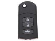 Keyless Replacement 3 Buttons Flip Folding Car Remote Key Shell Fob Case for Mazda 3 5 6