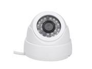 THZY 1 3 CCD 1000TVL 24 LED IR Cut Security Indoor Dome CCTV Camera 3.6mm PAL