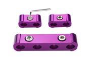 THZY 3pcs engine spark plug wire separator divider clamp kit for 8mm 9mm 10mm purple