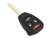 THZY Keyless Replacement 4 Button Automotive Keyless Entry Remote Control Transmitter Key Combo Key Shell Case Compatible with Chrysler Dodge Jeep