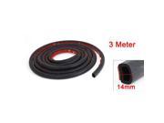 THZY New 3Meter D Type Rubber Hollow Air Sealed Seal Strip for Car Door Window