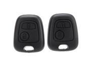 THZY 2Pcs Remote Car Keyless Key Case Shell For Citroen C1 C4 Peugeot 107 207 307 407 206 306 406