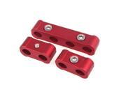 THZY 3pcs Engine Spark Plug Wires Separator Divider Clamp Kit for 8mm 9mm 10mm Red