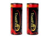 2Pcs lot 3.7V 5000mAh TrustFire 26650 Rechargeable Li ion Battery with PCB