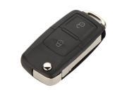 THZY Replacement 2 Button Keyless Entry Remote Flip Folding Car Key Fob Shell Case and Button Pad Compatible with VW Volkswagen Golf MK4 Bora