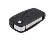 THZY Replacement 3 Button Folding Remote Keyless Car Key Shell Fob Case Cover for FIAT Punto Ducato Stilo Panda Black