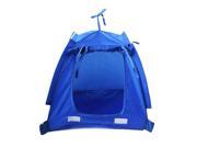 Pet Kitten Cat Puppy Dog Mini Nylon Camp Tent Bed Play House Blue M