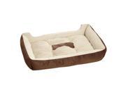 Warm Soft Cotton Pet Dog Kennel Cat Puppy Bed Mat Pad House Kennel Cushion coffee M