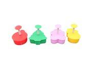 Christmas Cookies Cutter Fondant Cake Pastry Plunger Mold Snowman Tree Mould