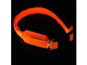 Night LED Plain Flashing Illuminous Adjustable Safety Dog Cat Pet Collar Tag UK