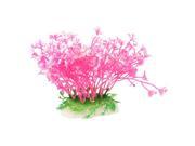 Decoration Plastic Simulated Sea Plants Flora for Aquarium Fish Tank pink