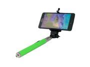 Extendable Selfie Stick for Travel Home Campaign Photo Camera iPhone 4 4s 5 5s 6 Samsung Galaxy S3 S4 S5 Note II III HTC SONY LG Green