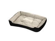 Warm Soft Cotton Pet Dog Kennel Cat Puppy Bed Mat Pad House Kennel Cushion black S