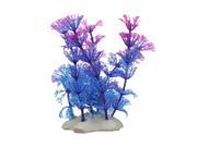11cm Artificial Plastic Water Plants Fish Tank Aquarium Decoration Purple Blue