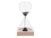 THZY 1pcs Magnet Hourglass Awaglass Hand blown Sand Timer Desktop Decoration Magnetic Hourglass green