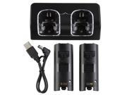 THZY Dual Charging Station 2 Batteries LED Light For Wii Control