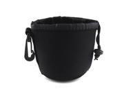 Camera Lens Pouch High quality Neoprene Soft Waterproof Case Bags bag cover Black