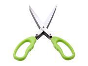 THZY Steel Kitchen Knives Multi functional Stainless 5 Layers Scissors Sushi Shredded Scallion Cut Herb Spices Scissors