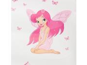 Wall Sticker Decal Angel With Wing Pink Butterfly Fairy Creative