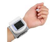 LCD Digital Wrist Blood Pressure Monitor Heart Beat Meter 60 Memory