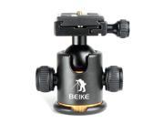 Beike Pro Metal Ball Head Quick release Plate for Monopod Tripod DSLR Camera Load