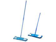 New Extendable Microfibre Mop Cleaner Sweeper Wet Dry Blue
