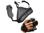 Black Leather SLR Camera Wrist Strap Hand Grips for Canon Sony Olympus Nikon DSL