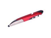 2.4GHz USB Wireless Optical Pen Mouse PPT Pointer Capacitive Touch Screen Stylus with Mount Adjustable DPI for PC Android Laptop Accessories Red