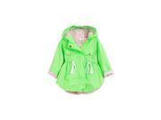 Children s Girls Jacket Clothing Thick Polka Dot Printed Baby Outerwear Girl Trench Coat Green XL