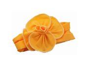Lovely Cotton Girls Baby Headbands Flower orange